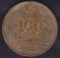 1989 Yılı 100 Lira