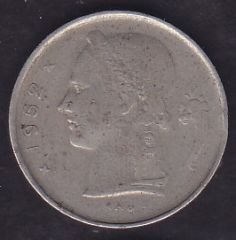 Belçika 1 Frank 1952