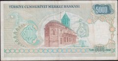 7.Emisyon 1.Tertip 5000 Lira A11 590153 Çok Temiz +