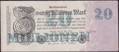 ALMANYA 20 MİLYON MARK 1923 ÇOK TEMİZ +