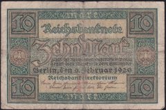 Almanya 10 Mark 1920 Temiz