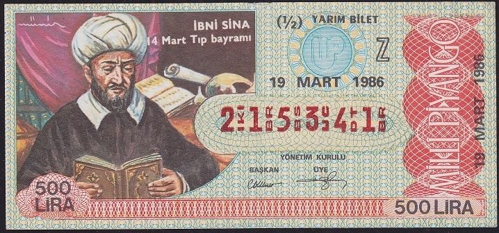 1986 19 Mart Yarım Bilet - Z Serisi