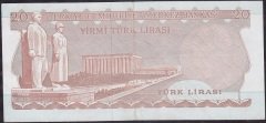 6.Emisyon 3.Tertip 20 Lira F26 140393 Çilaltı