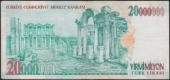 7.Emisyon 20 000 000 Lira C11 235502 Çok Temiz+