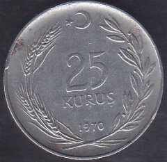 1970 YILI 25 KURUŞ
