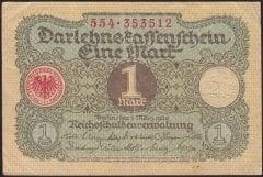 Almanya 1 Mark 1920 Çok Temiz +