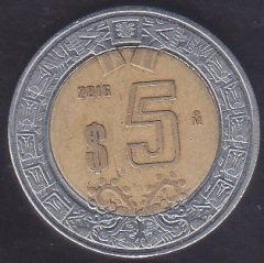 Meksika 5 Peso 2016