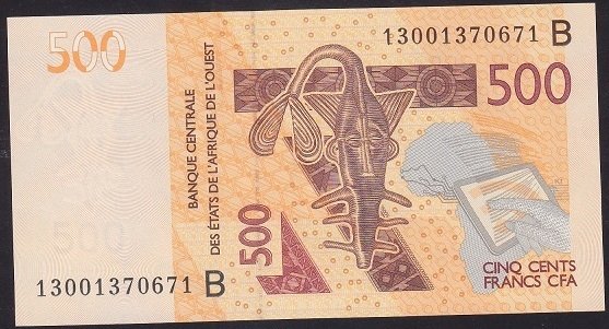 CENTRAL AFRİCAN STATES 500 FRANK 2012 ÇİL (B)
