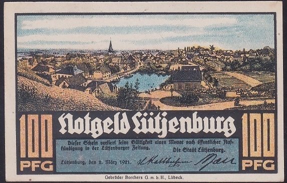 ALMANYA 100 PFENNİNG NOTGELD 1921 ÇİL