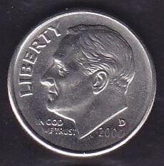 Amerika 1 Dime 2000 D