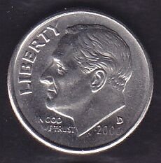 Amerika 1 Dime 2000 D
