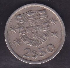 Portekiz 2.5 Escudos 1974
