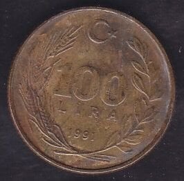 1991 Yılı 100 Lira