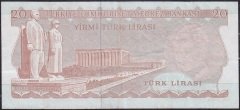6.Emisyon 3.Tertip 20 Lira F22 946916 Çok Temiz +