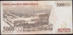 7.Emisyon 5 000 000 Lira H78 566894 Çok Temiz+