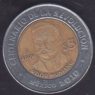 Meksika 5 Peso 2010