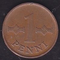 Finlandiya 1 Penni 1963