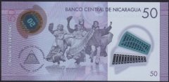 NİKARAGUA 50 CORDOBAS 2014 ÇİL POLYMER