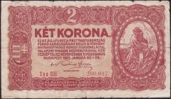 MACARİSTAN 2 KORONA 1920 TEMİZ