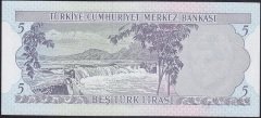 6.EMİSYON 2.TERTİP 5 LİRA G68 285327 ÇİLALTI ÇİL