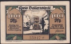 ALMANYA 100 PFENNİNG NOTGELD 1921 ÇİLALTI ÇİL