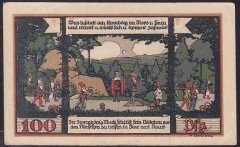 ALMANYA 100 PFENNİNG NOTGELD 1921 ÇİLALTI ÇİL