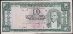 5.Emisyon 6.Tertip 10 Lira B23 224202 Çok Temiz