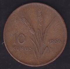 1966 Yılı 10 Kuruş