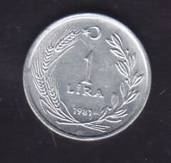 1981 Yılı 1 Lira