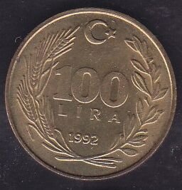 1992 Yılı 100 Lira