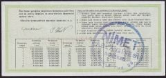 1986 19 Ekim Yarım Bilet - Z Serisi