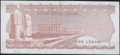 6.Emisyon 3.Tertip 20 Lira F90 767102 Çok Temiz+