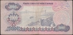 6.Emisyon 2.Tertip 1000 Lira D44 311037 Çok Temiz