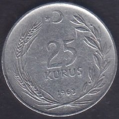 1963 YILI 25 KURUŞ