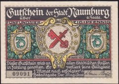 Almanya 75 Pfennig Notgeld 1921 Çil