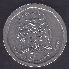 Jamaika 5 Dolar 1996