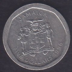 Jamaika 5 Dolar 1996