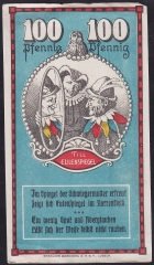 ALMANYA 100 PFENNİNG NOTGELD 1921 ÇİLALTI (TEDAVÜL KATI YOKTUR)