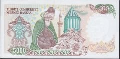 7.Emisyon 3.Tertip 5000 Lira E74 289642 Çilaltı Çil