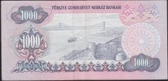 6.Emisyon 2.Tertip 1000 Lira D39 916953 Çok Temiz+