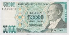 7.Emisyon 2.Tertip 50000 Lira L66 356610 Ççt +