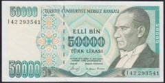 7.EMİSYON 1.TERTİP 50000 LİRA I42 293541 ÇÇT +