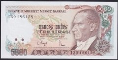 7.EMİSYON 4.TERTİP 5000 LİRA I30 186128 ÇİL