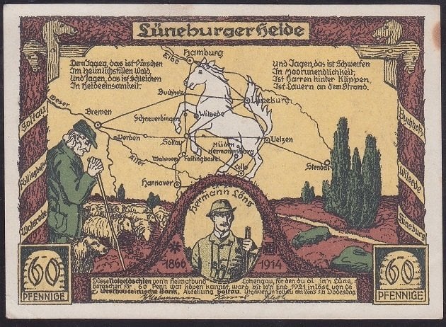 ALMANYA 60 PFENNİNG NOTGELD 1921 ÇİLALTI ÇİL
