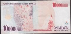 7.Emisyon 10 000 000 Lira D38 360067 Çok Çok Temiz