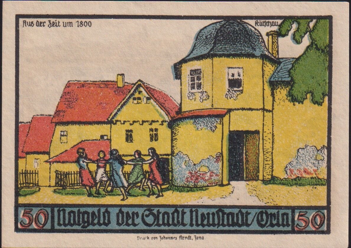 Almanya 50 Pfennig Notgeld 1921 Çil