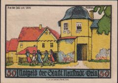 Almanya 50 Pfennig Notgeld 1921 Çil