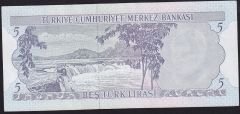 6.Emisyon 2.Tertip 5 Lira I01 168887 Ççt Çilaltı