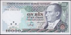 7.Emisyon 3.Tertip 10000 Lira G06 266251 Çilaltı Çil