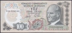 6.EMİSYON 2.TERTİP 100 LİRA G06 509540 ÇÇT